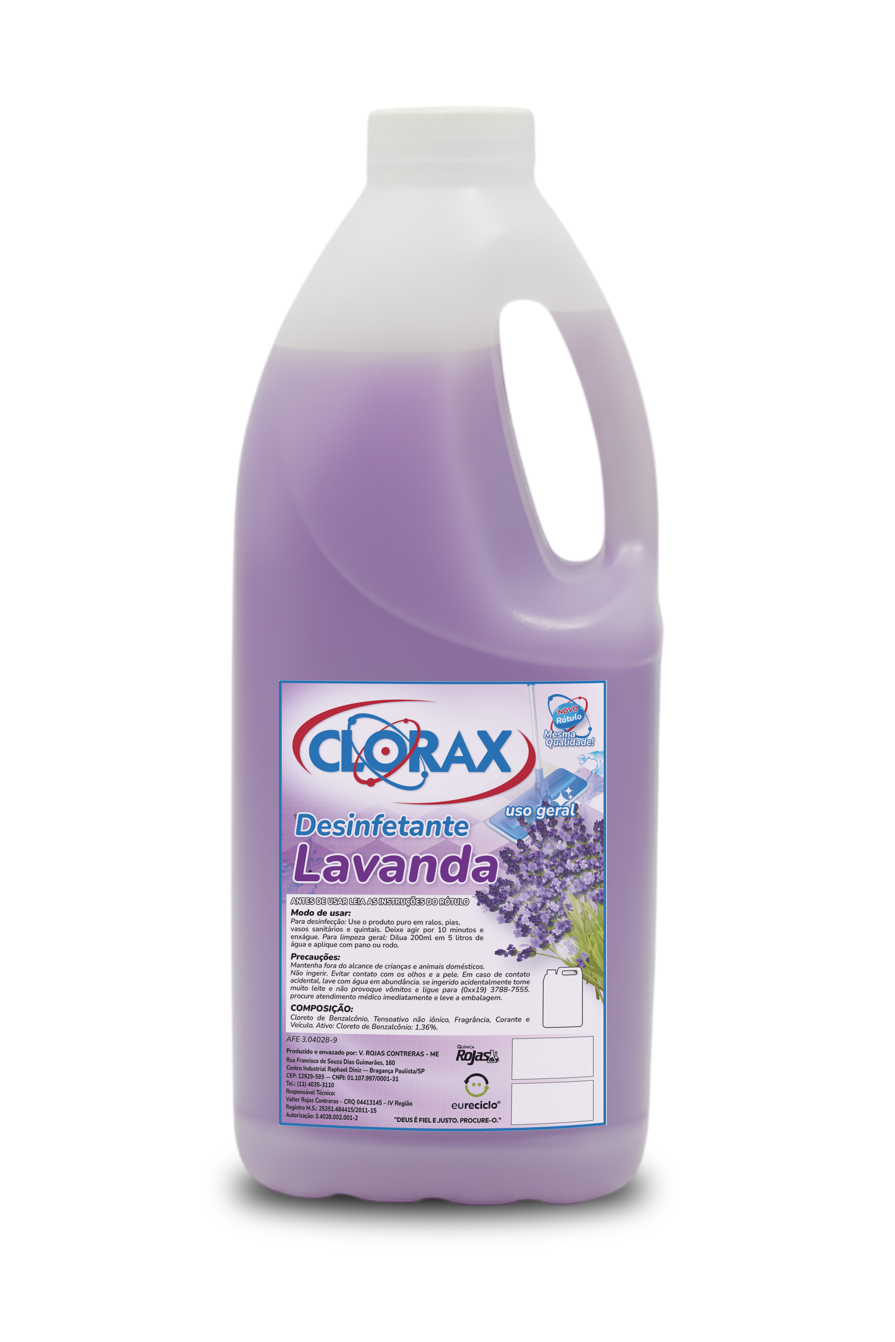 Garrafa de 2L do produto Lavanda